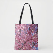 桜 ピンク 桜 空 トートバッグ (正面)