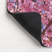 桜 ピンク 桜 空 マウスパッド (コーナー)