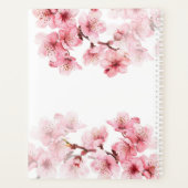 桜 ピンク 白 カスタムデザイン プランナー手帳 (裏面)