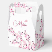 桜 ピンク 白 カスタム バースデー フェイバーボックス (オープン)