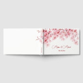 桜 ピンク 白 結婚式 ゲストブック (全面)