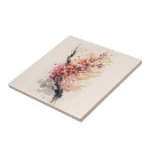 桜 ピンク 赤 花柄 キッチン バスルーム タイル (側面)