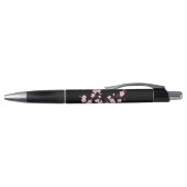 桜 ピンク 黒 モノグラム ボールペン (トップ)