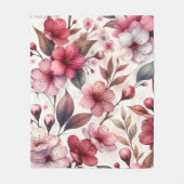 桜 フリースブランケット (正面)