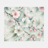 桜 フリースブランケット (正面(横))