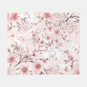 桜 フリースブランケット (正面(横))