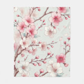 桜 フリースブランケット (正面)