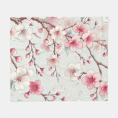 桜 フリースブランケット (正面(横))
