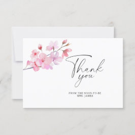 桜-ブライダルシャワーサンキューカード カード