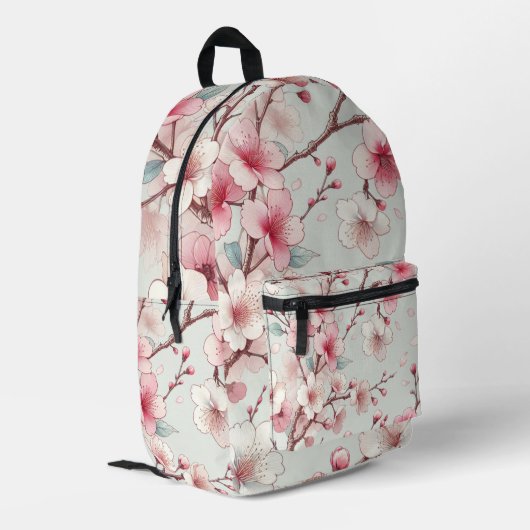 桜 プリントバックパック (裏面左端)
