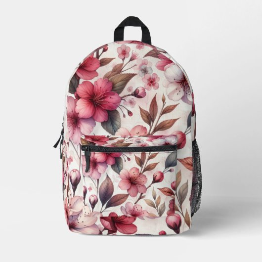 桜 プリントバックパック (正面)