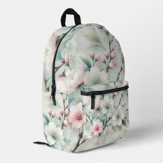 桜 プリントバックパック (裏面左端)