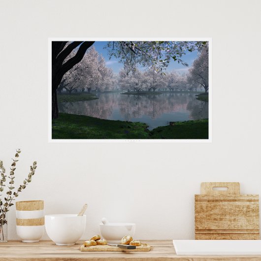 桜 ポスター (キッチン)