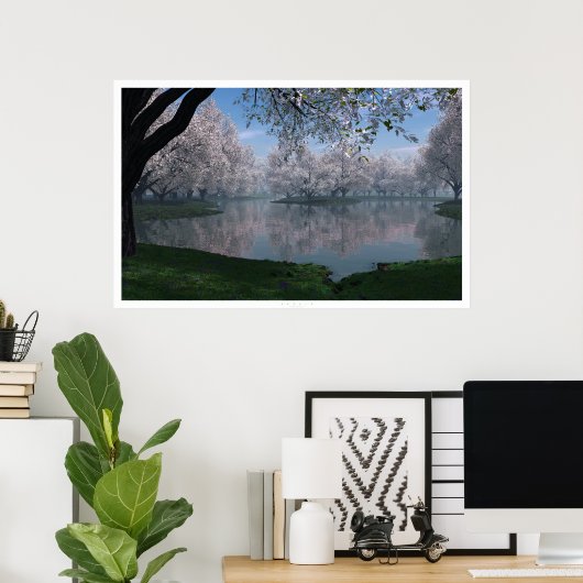 桜 ポスター (ホームオフィス)