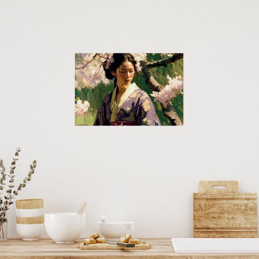 桜 ポスター (キッチン)