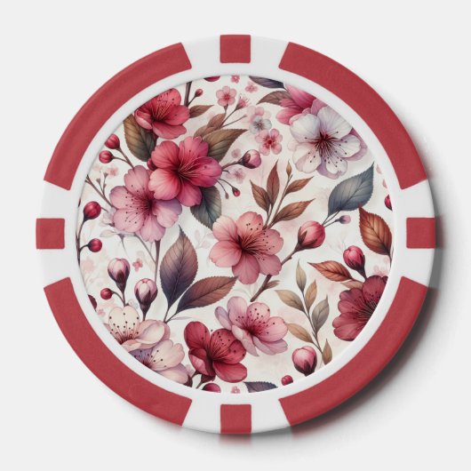桜 ポーカーチップ (正面)