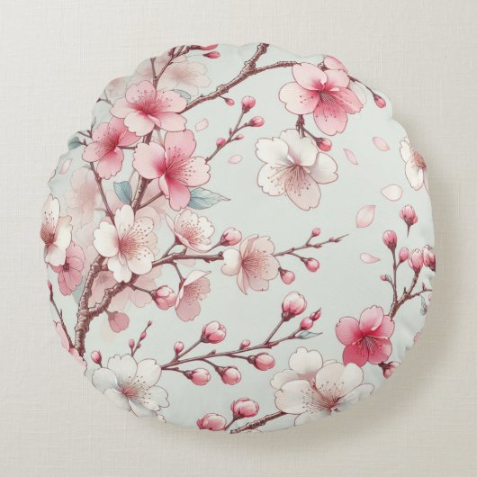 桜 ラウンドクッション (正面)