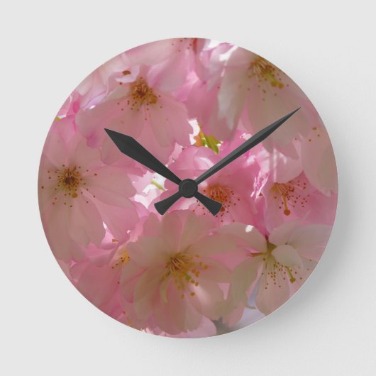 桜 ラウンド壁時計 (正面)