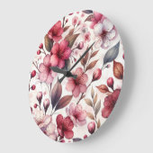 桜 ラージ壁時計 (傾斜)
