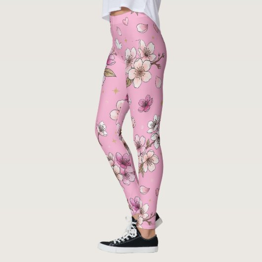桜 レギンス (左)