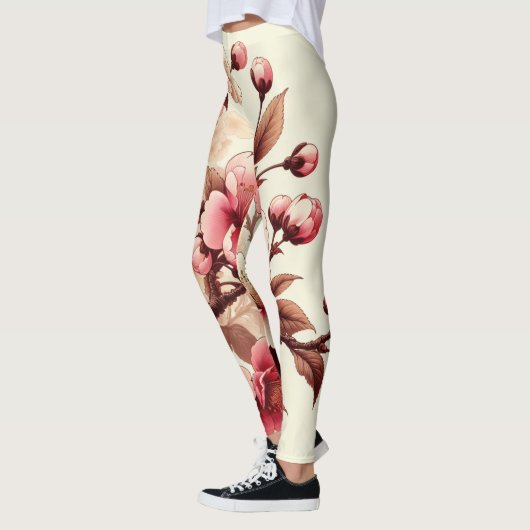 桜 レギンス (左)