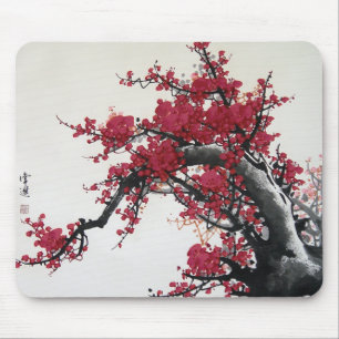 桜-中国のな絵画のマウスパッド マウスパッド