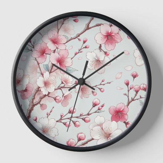 桜 壁時計 (正面)