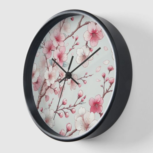 桜 壁時計 (傾斜)