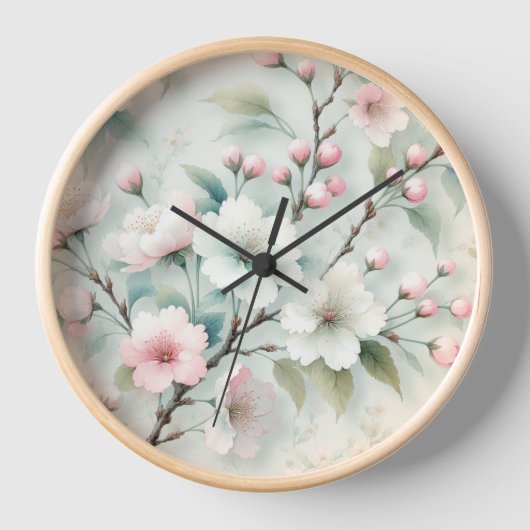 桜 壁時計 (正面)