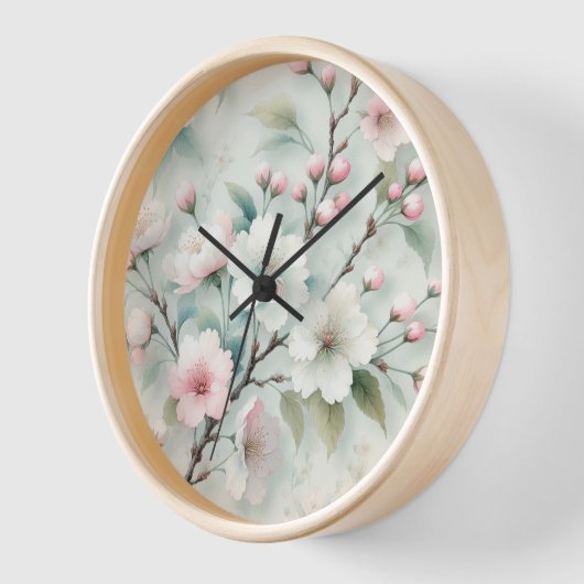 桜 壁時計 (傾斜)