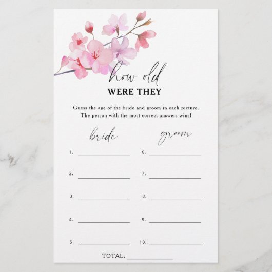 桜 – 彼らは何歳だったブライダルゲーム (正面)