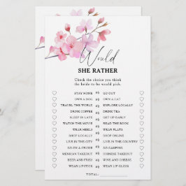 桜 – 彼女はむしろブライダルシャワーゲーム