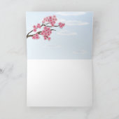 桜-挨拶状 カード (内部)