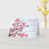 桜-挨拶状 カード (黄色い花)