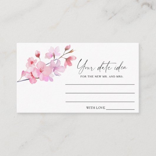 桜 – 日付の夜のアイディア\日付のJAR エンクロージャーカード (正面)