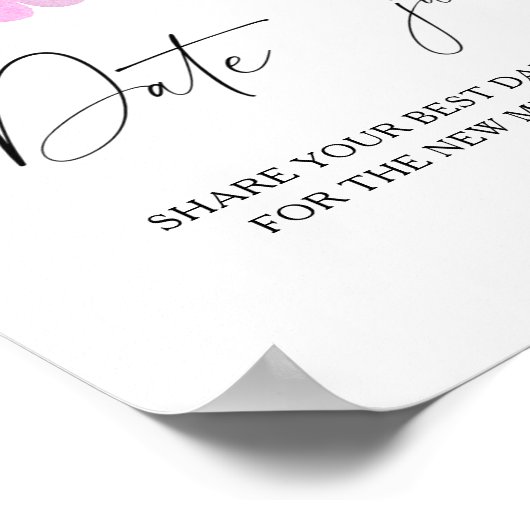 桜 – 日付の夜アイディア。日付jarブライダルゲーム ポスター (角)