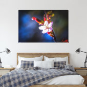 桜-日本のさくらんぼ花 キャンバスプリント (インサイチュ (寝室))