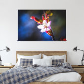 桜-日本のさくらんぼ花 キャンバスプリント (インサイチュ (寝室))