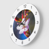 桜-日本のさくらんぼ花 ラージ壁時計 (傾斜)