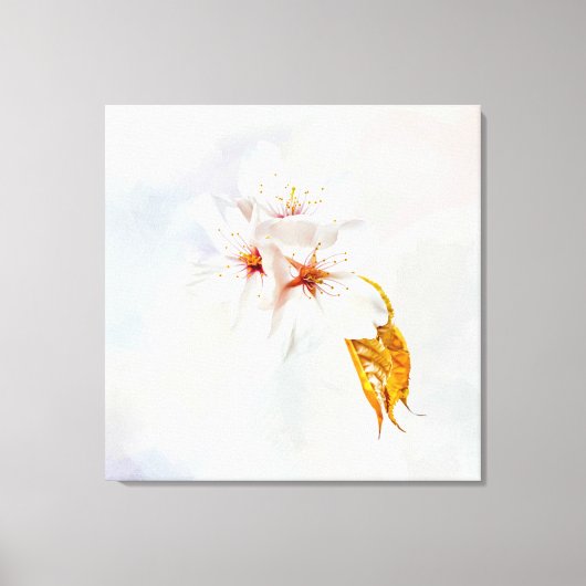 桜-日本のさくらんぼ キャンバスプリント (正面)