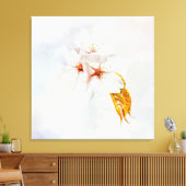 桜-日本のさくらんぼ キャンバスプリント (インサイチュ (リビング))