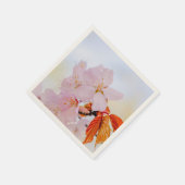 桜-日本のさくらんぼ スタンダードカクテルナプキン (角)