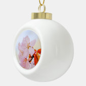 桜-日本のさくらんぼ セラミックボールオーナメント (右)
