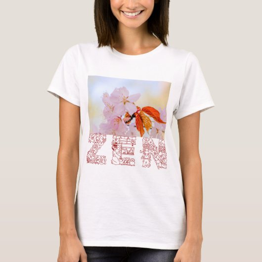 桜-日本のさくらんぼ Tシャツ (正面)