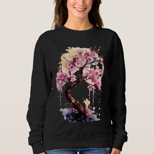 桜 日本の桜の木 さくらの木 スウェットシャツ (正面)