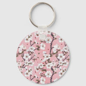 桜 春の花 ピンクの桜の花  キーホルダー (裏面)