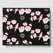 桜,春の花，日本のさくらんぼの花，木 ゲストブック (正面)