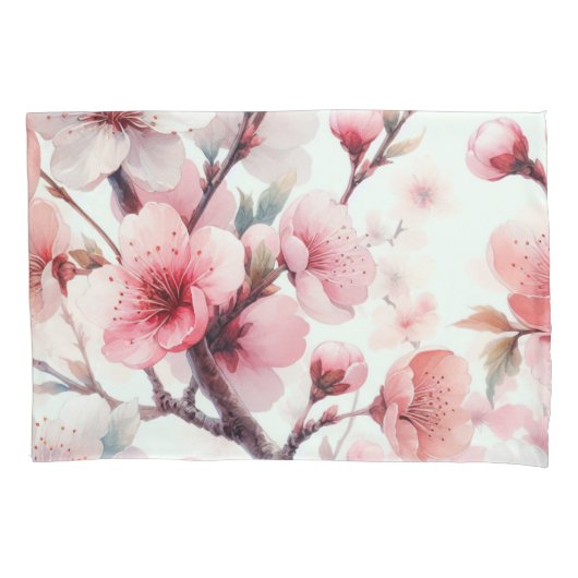 桜 枕カバー (正面)