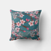 桜 – 桜のシームレスパターン1 クッション (裏面)