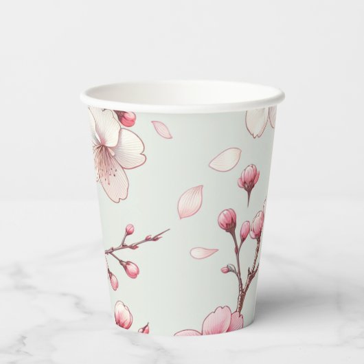 桜 紙コップ (裏面)